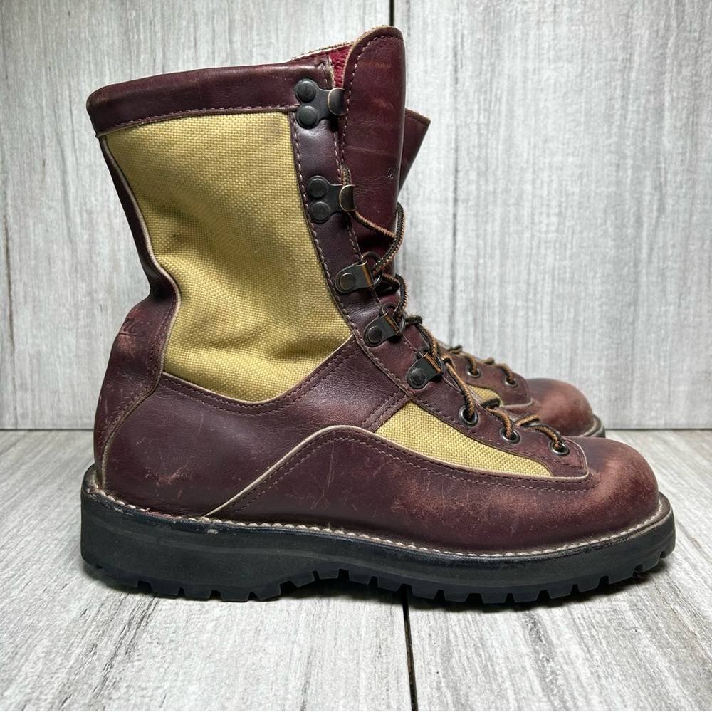 Danner Women's Two-Tone Brown and Tan Combat/Moto Boots
